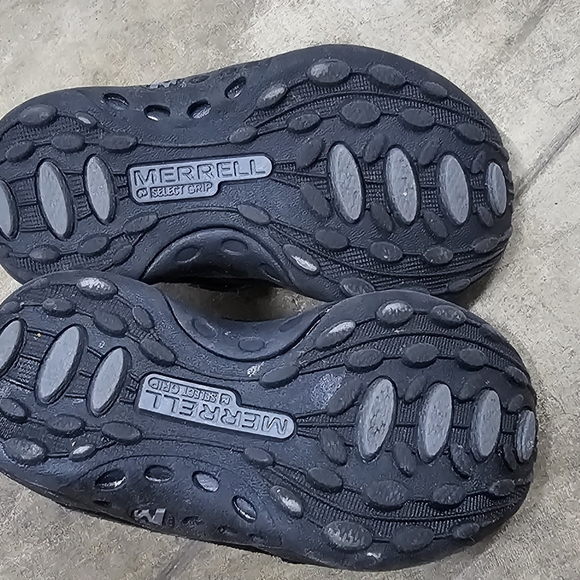 MERRELL JUNGLE MOC JR. DOUBLE VELCRO SHOES, Size 5 Infant, VGUC-EUC! - Picture 5 of 5